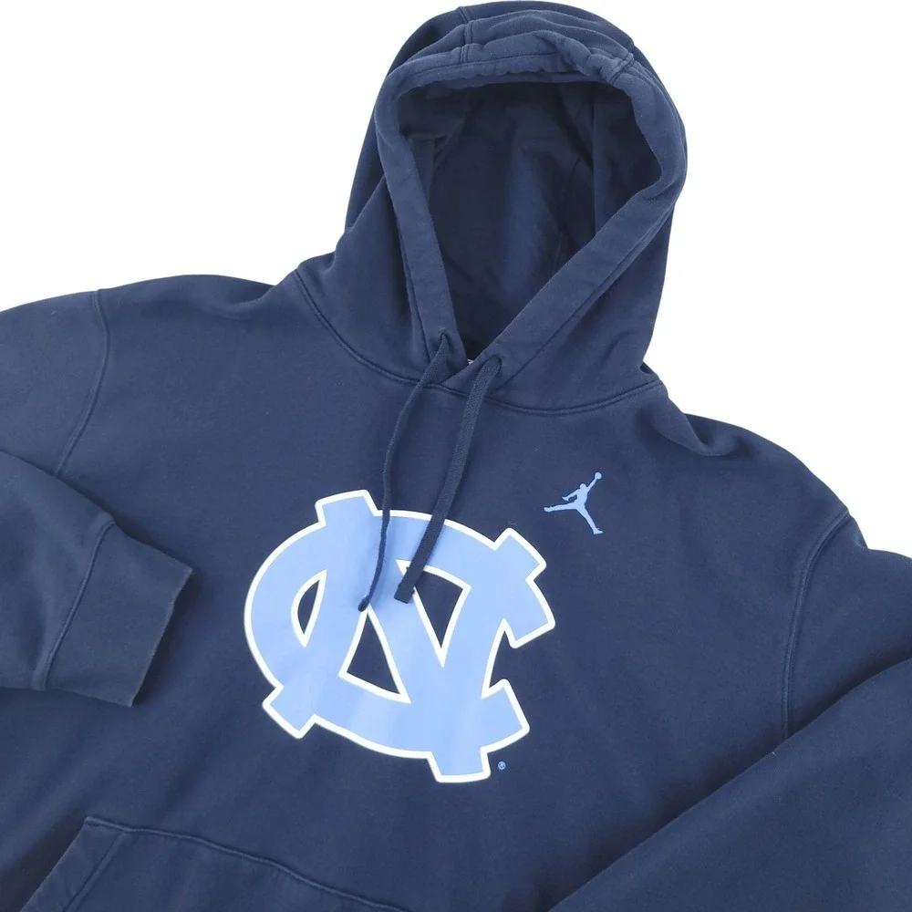 Nike Hoodie North Carolina Tar Heels Jordan Mens 2XL Blue NCAA Basketball